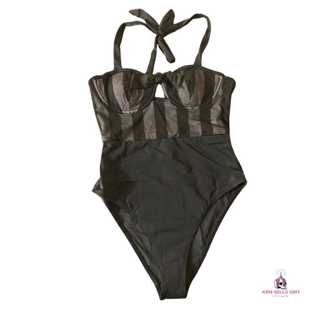 NWT Killstar Shadow Stripe Swimsuit MD
